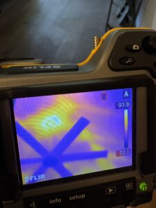 Thermal Imaging hot spots finds leaks In a home